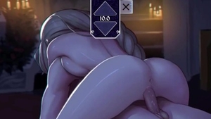 Passionate nun fantasy sex with toys on Halloween