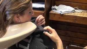 Skinny redhead softcore orgy in shower HD