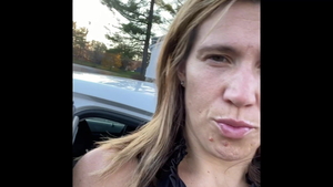 Dirty amateur upskirt pussy fucking in public