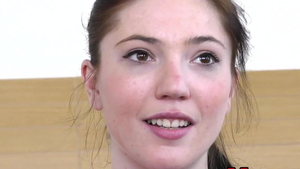 Cum in mouth at the audition starring brunette