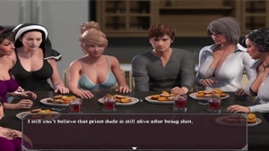 Ramming hard in the company of lustful nun