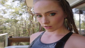 Screaming blonde haired rough squirting