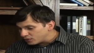 Young secretary rides a hard dick