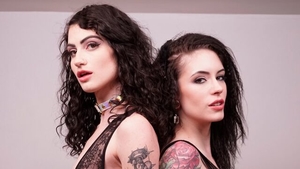 Anna De Ville as well as Lydia Black in sexy lingerie gaping