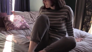 Hard slamming accompanied by dirty german stepmom