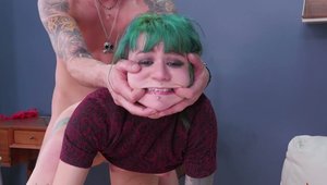 Assylum: Plump slut stripteasing