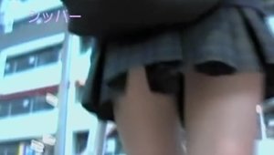 Horny japanese college girl ass pounding in public