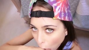 Young Riley Reid teen blowjob cum sex video