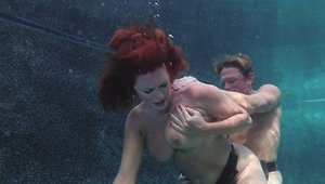 MILF Andi James pussy eating underwater