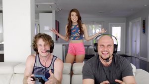 I Know That Girl - Teen chick Harley Ann Wolf MMF porn in HD