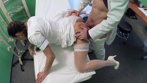 Fake Hub - Pussy fucking with nurse wearing uniform in office HD