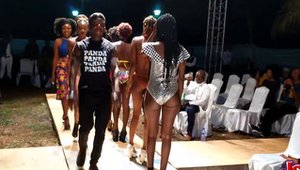 African in bikini ass fucking in public in HD