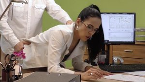 4K Loan: Wet teen chick reality orgy in office