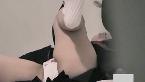 Pussy fuck among tender teen in skirt